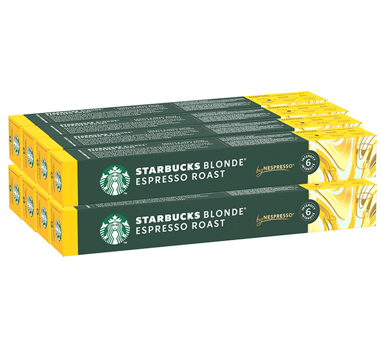 Starbucks Espresso Blonde Roast Nespresso Pods Value Pack Of