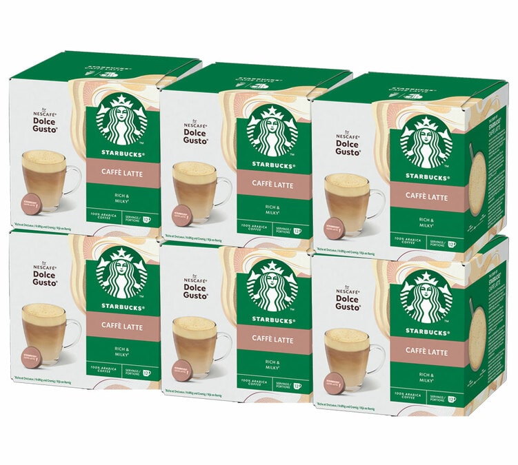 STARBUCKS Dolce Gusto pods Caffè Latte x 72 pods