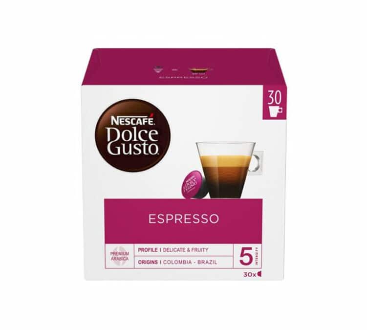 Nescafé 30 capsules compatibles Dolce Gusto expresso