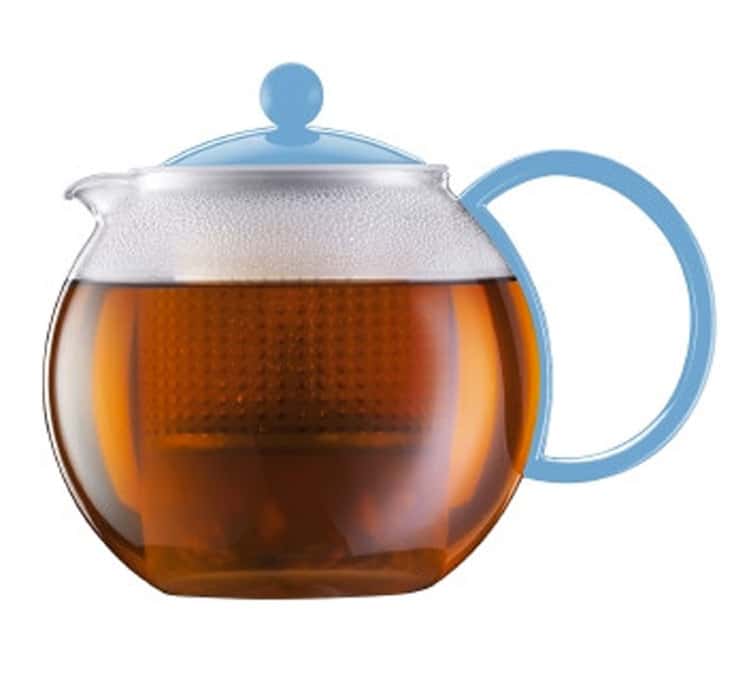 Théière Assam à piston avec filtre 1 L Bleu Ciel Bodum