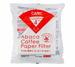 Cafec Abaca Filter Paper 4 Cups x 100