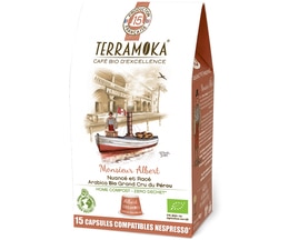 Terramoka Organic Nespresso® Compatible Capsules Albert x 15