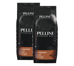 Pellini N°9 Cremoso Coffee Beans Arabica/Robusta Blend - 2 x 1kg