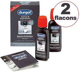 Durgol Swiss Espresso Coffee Machine Descaler 2 x 125ml