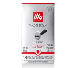 Illy ESE pods Espresso Lungo x 18 coffee pods