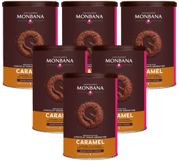 Monbana Hot Chocolate Powder Caramel Flavoured - 6x250g