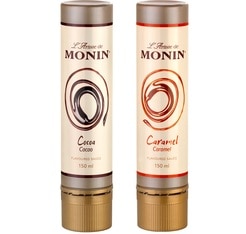 L'Artiste de Monin Cocoa-Caramel Sauces - 2 x 150ml