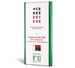 Carré Suisse No 3 Extra Dark 70% Madagascar Grand Cru Chocolate Bar - 100g