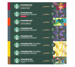 Starbucks Discovery pack - 80 capsules for Nespresso