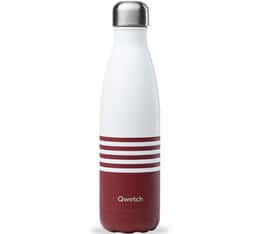 Qwetch Insulated Stainless Steel Bottle Marinière Red Limited Edition - 500ml