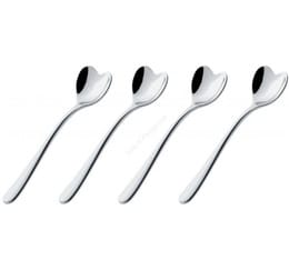 Alessi heart-shaped teaspoons designed by Miriam Mirri x 4