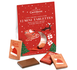 Café-Tasse Christmas Pack of 12 Chocolate Bars