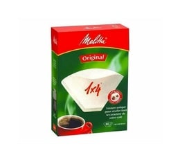 Melitta Pack of 100 White Filters 1 x 4