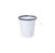 Falcon Enamelware white cup with blue border - 124ml