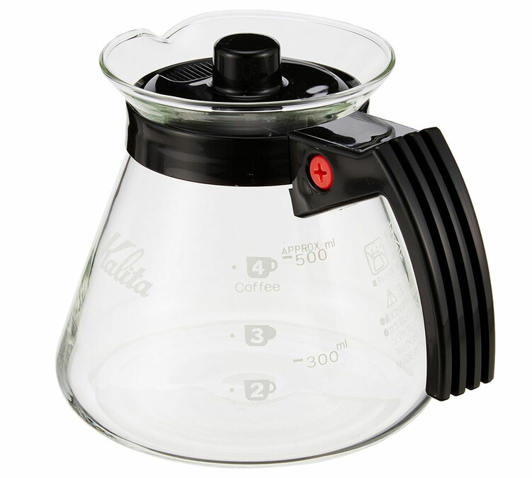 Carafe en verre KALITA avec poignée 500 ml