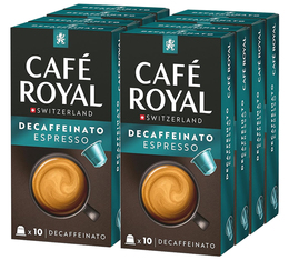 100 capsules compatibles Nespresso® Espresso Decaffeinato - Café Royal