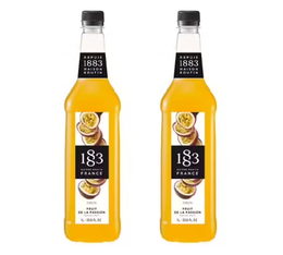 Sirop 1883 Routin Fruit de la passion - Bouteille plastique - 2 x 1 L