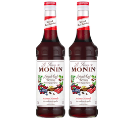 SIROP - MONIN - FRUITS ROUGES EPICES - 2 x 70cl