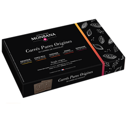 Coffret chocolat 50 carrés pures origines - MONBANA