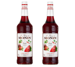 Sirop Monin - Fraise - 2 x 1 L