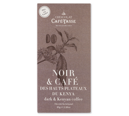 Café-Tasse Dark Chocolate Bar with Kenyan Coffee - 85g