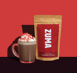 chocolat viennois avec fraises lyophilisees zuma