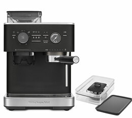 Machine expresso semi automatique avec broyeur KITCHENAID Noire truffe