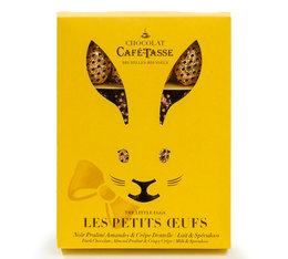 Boite lapin assortiment de 16 oeufs en chocolat - Café-Tasse