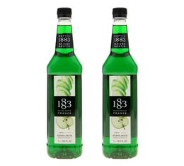 Sirop 1883 Routin Pomme Verte - Bouteille Plastique - 2 x 1 L