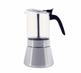 Cafetière italienne pour professionnels - Kiara - 9 tasses / 45 cl + cafés et verres double parois Offerts - PYLANO