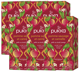 Infusion pour professionnels pomme sauvage et cannelle Bio - 6 x 20 sachets - PUKKA