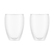 Set 2 verres BODUM - PAVINA double paroi, striés, 32 cl, transparent