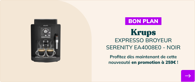 Expresso Broyeur KRUPS Serenity EA4008E0 à 259€
