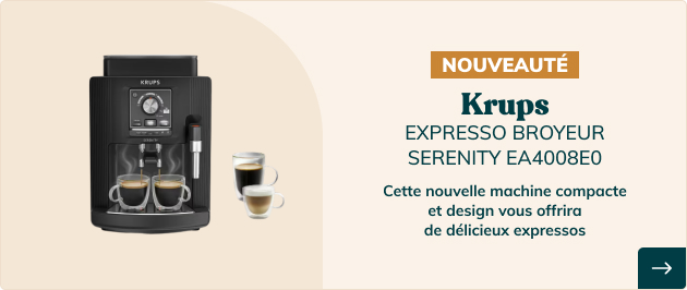 Cette nouvelle machine compacte et design vous offrira de délicieux expressos